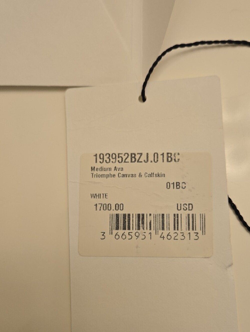 CELINE Small Triomphe Shoulder Bag in White/Beige - Picture 10 of 10